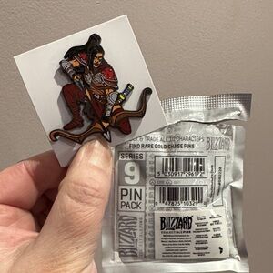 Blizzard Collectible Pin - Red and Brown